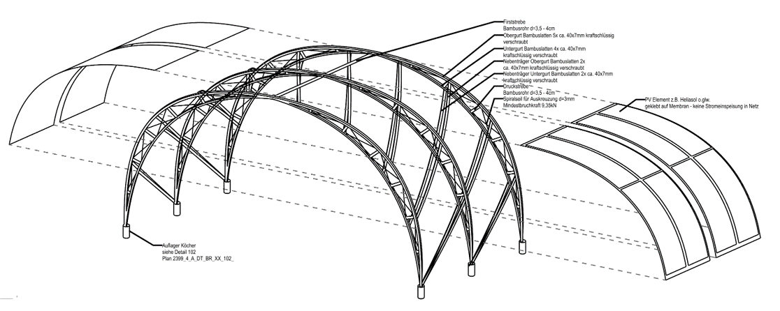 Solar power shading structure